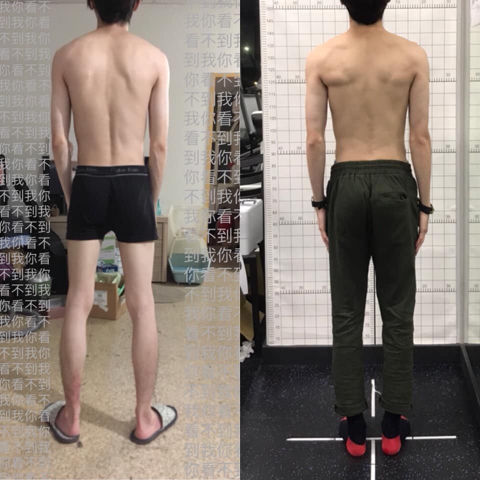 學員 2-3個月明顯體態改善成果照片